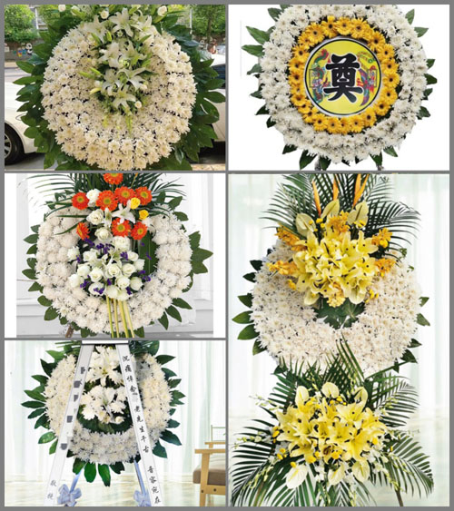 湖南永州祁阳县梅溪镇新亭村花圈速递